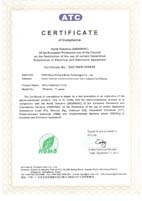 TF TM RoHS Certificate